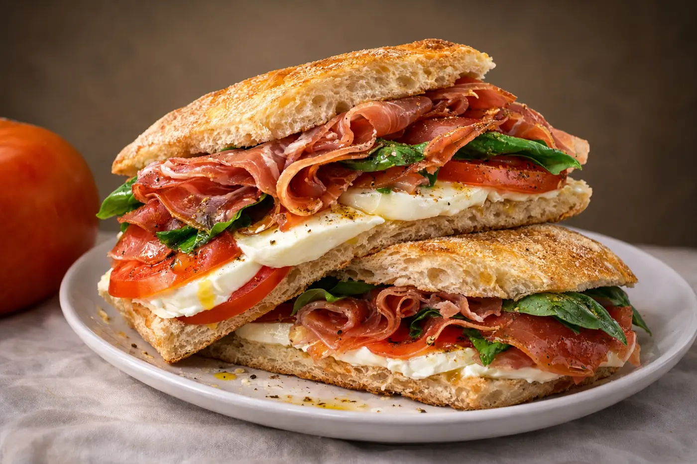 Focaccia with Prosciutto
